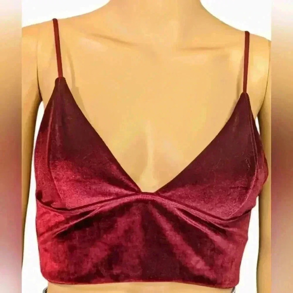 unbranded Other - Red Velvet Bralette Large
